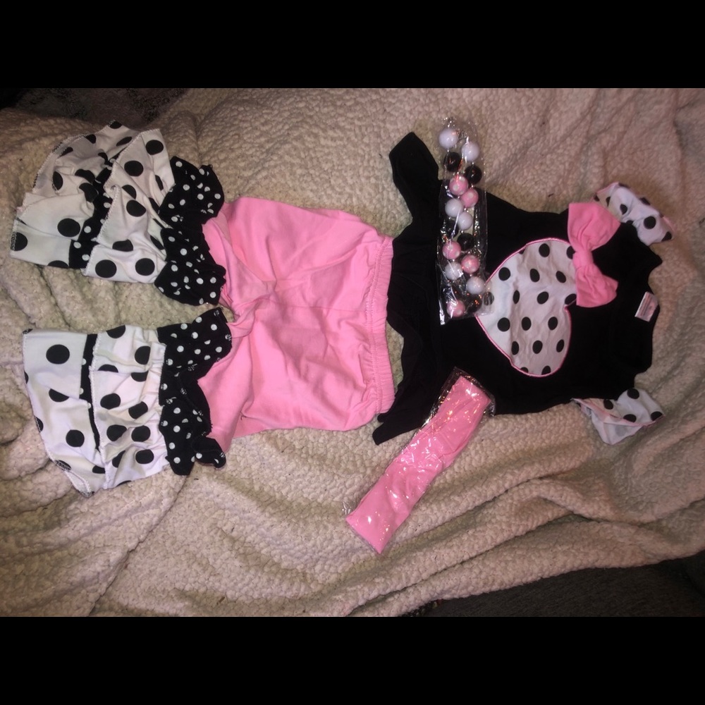 Girls 18-24m outfit headband and necklace